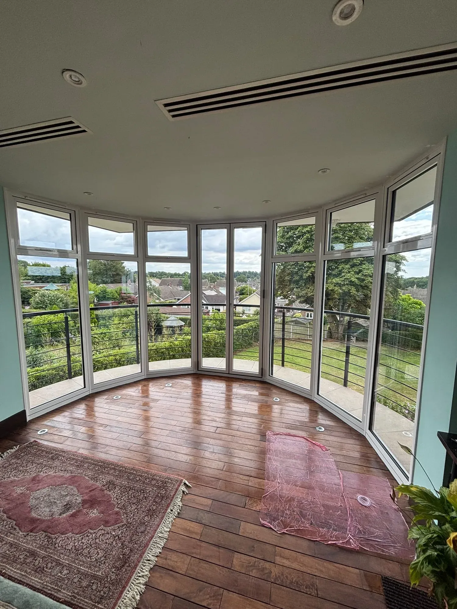 Detached Birmingham home with a curved turret bay