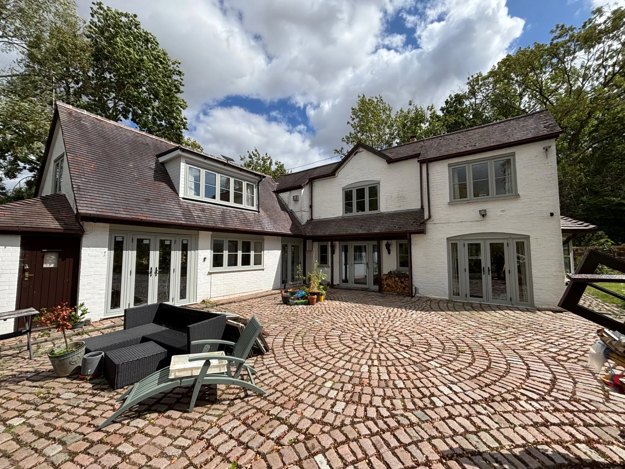 Countryside cottage in Bridgnorth with new Agate Grey uPVC windows and doors