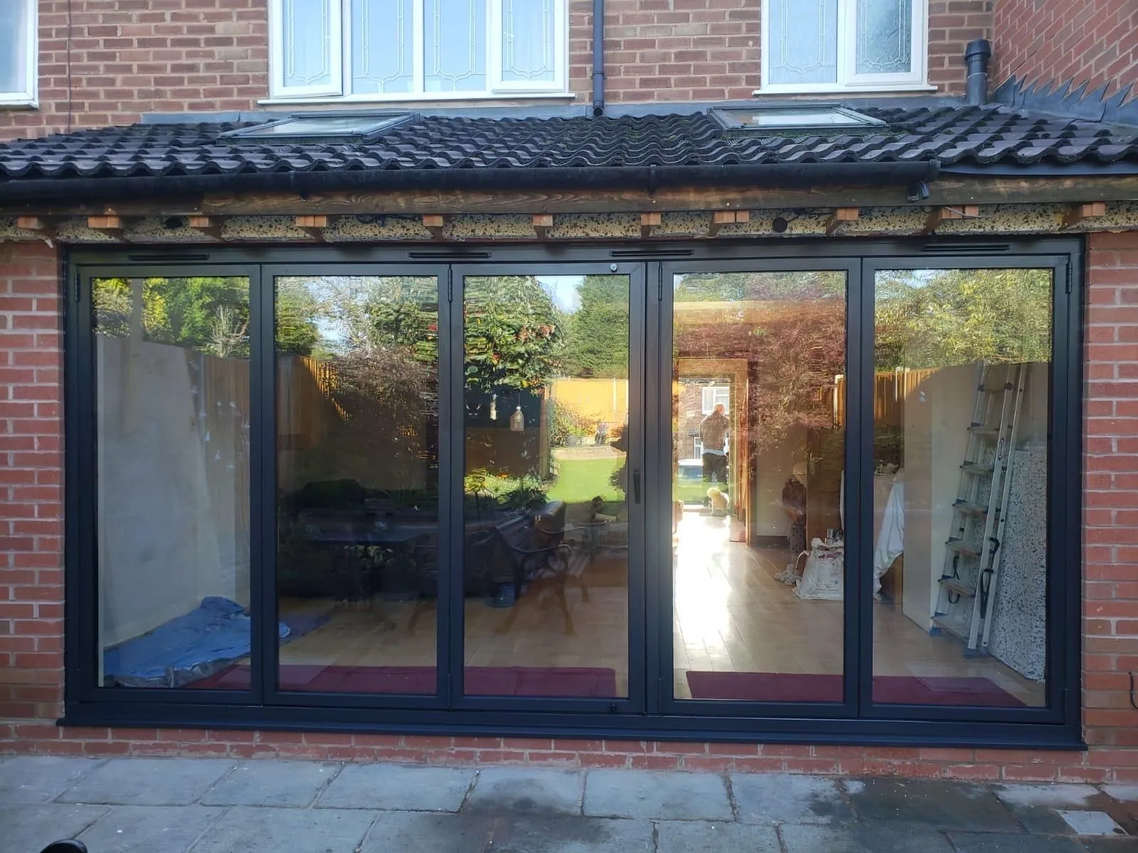 Bi-fold door installation by Heritage Windows and Doors in the West Midlands