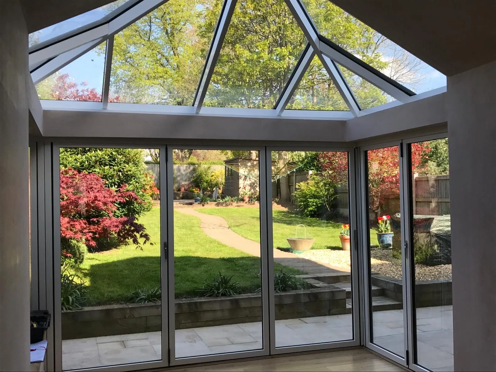 Bi-fold door installation by Heritage Windows and Doors in the West Midlands