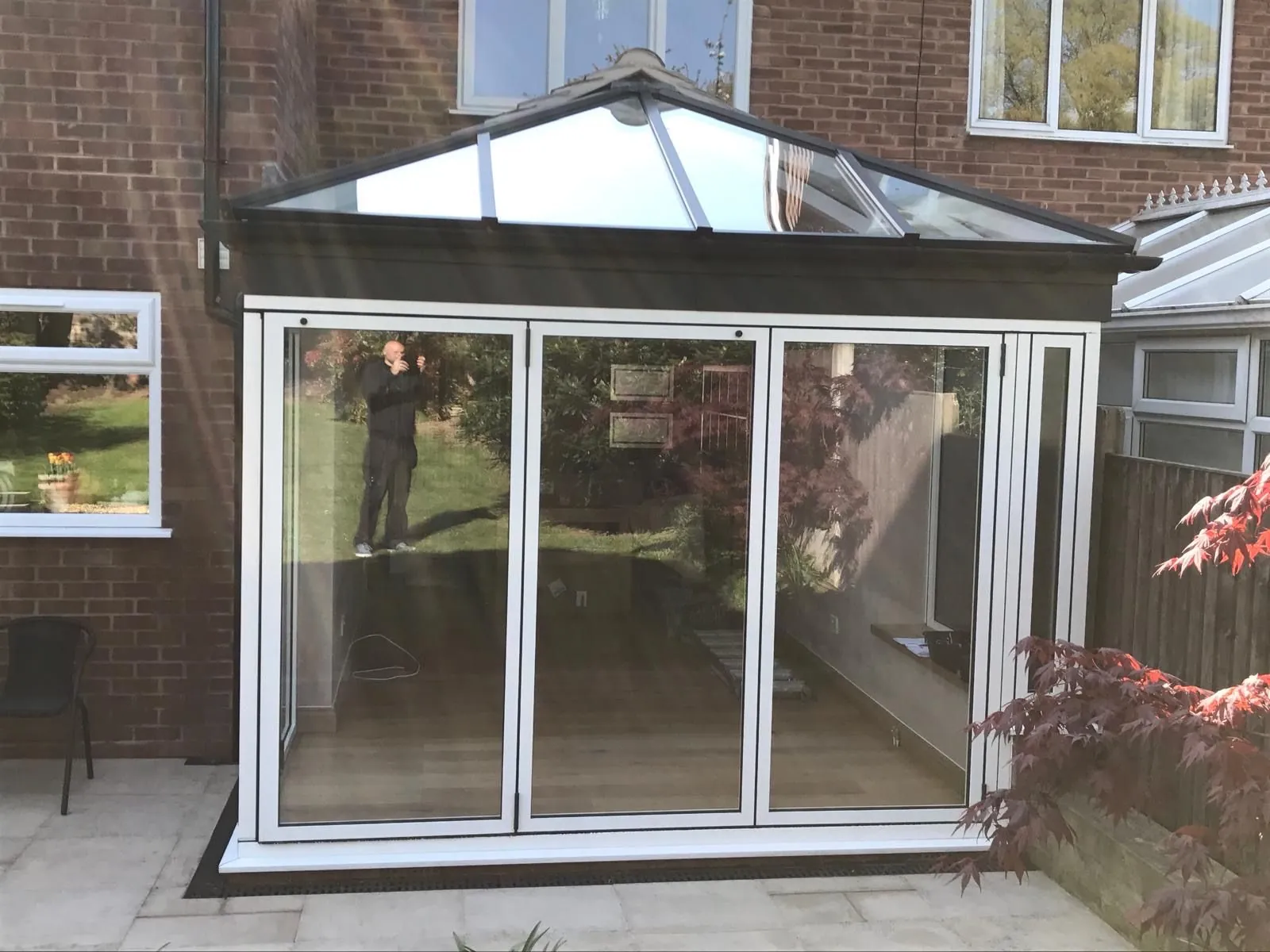 Bi-fold door installation by Heritage Windows and Doors in the West Midlands