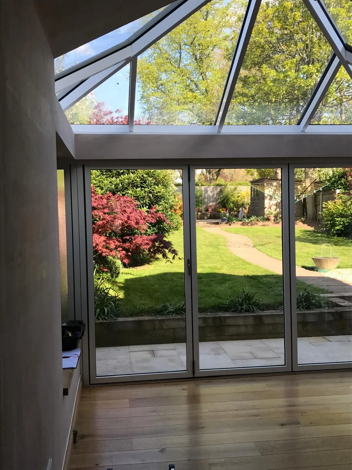 Bi-fold door installation by Heritage Windows and Doors in the West Midlands