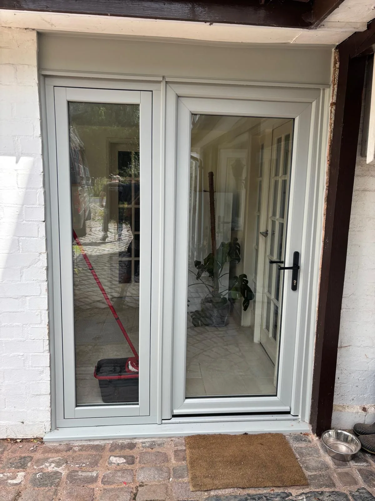 uPVC door installation by Heritage Windows and Doors in the West Midlands
