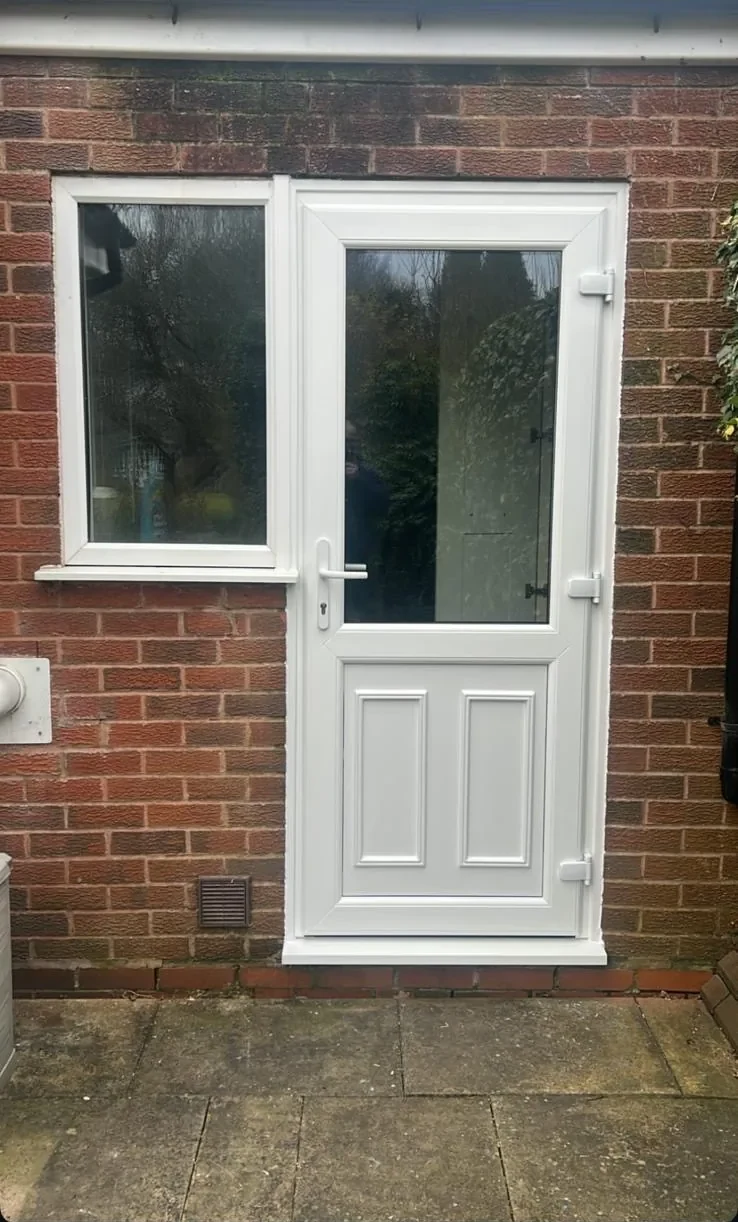 uPVC door installation by Heritage Windows and Doors in the West Midlands